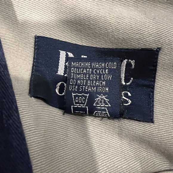 Basic Options Long Sleeve Button Down Shirt XL Vintage Striped 100% Cotton - Picture 7 of 7